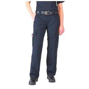 5.11 Tactical EMS Pants, Comfortable Taclite Ripstop Work Pants in Navy Size 10